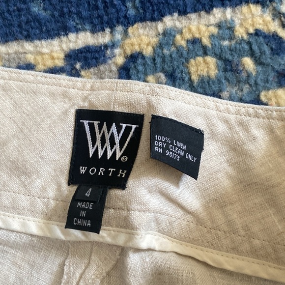 Worth size 4 linen shorts - Picture 2 of 3